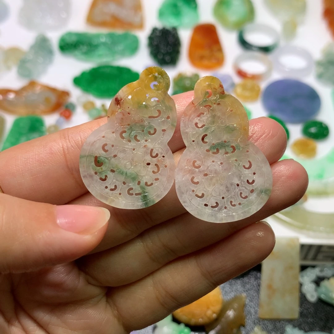 未镶嵌定制翡翠花片