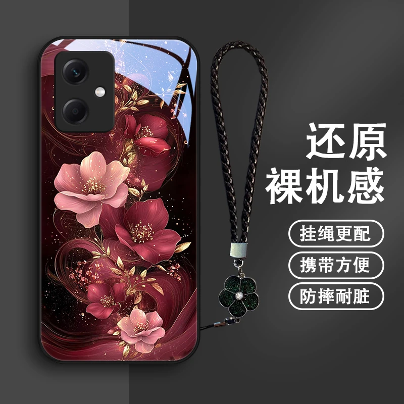 鎏金花朵适用红米note12pro手机壳note12Turbo奢华12C女款Note11