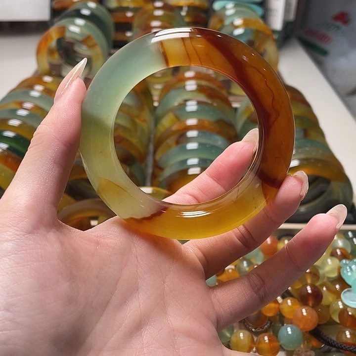 蛇纹石玉未镶嵌手镯54.6