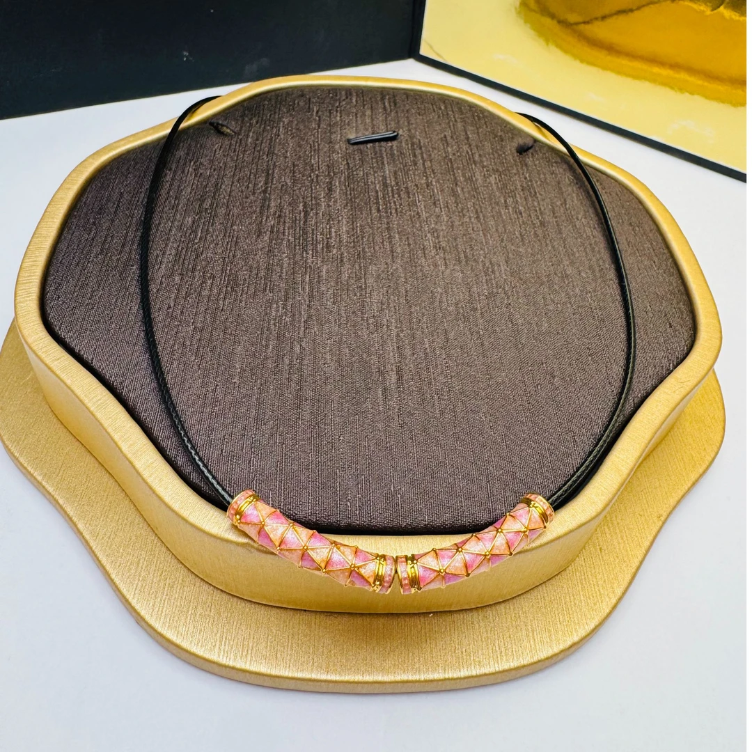 5#足金999 珐琅彩 万花筒 弯管