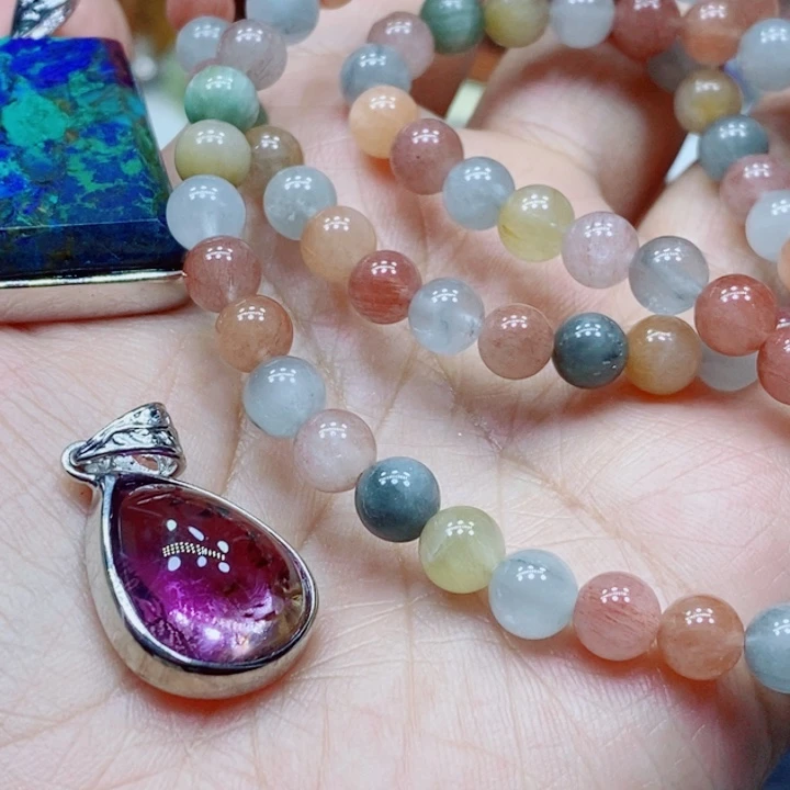 未镶嵌颈饰水晶最***肉水晶