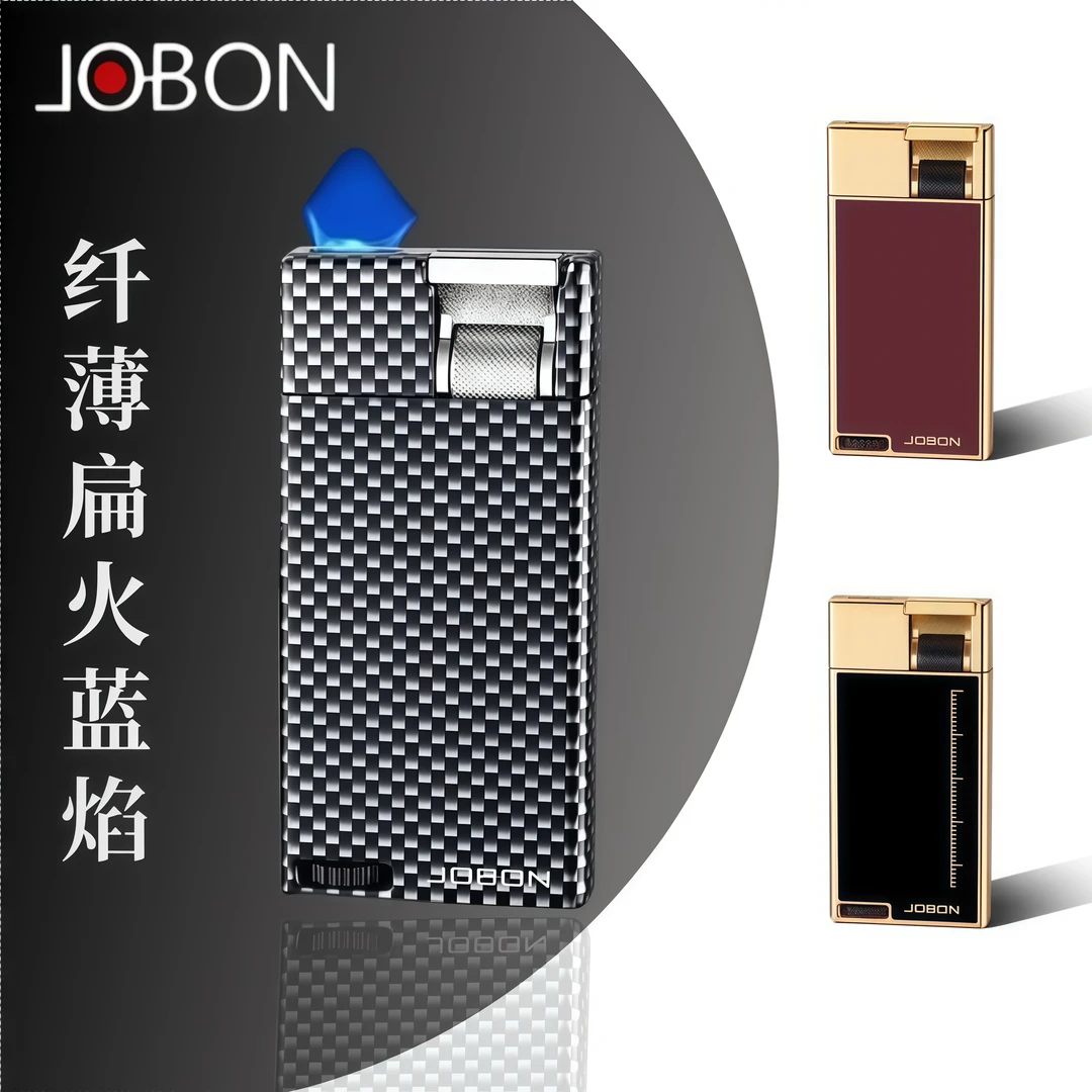 JOBON纤薄扁火防风打火机简约高级感金属创意打火机