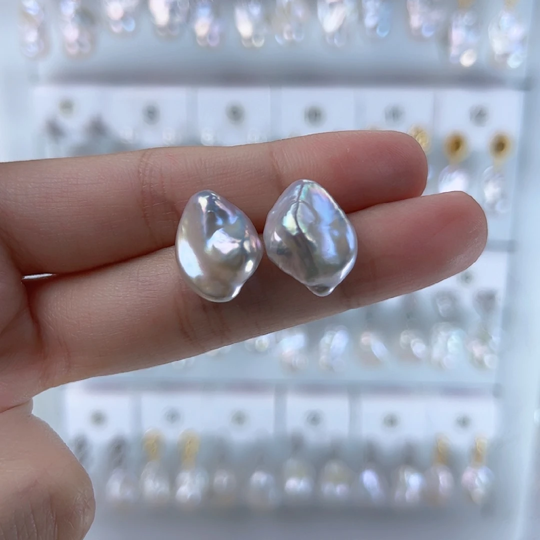 未镶嵌淡水珍珠耳饰