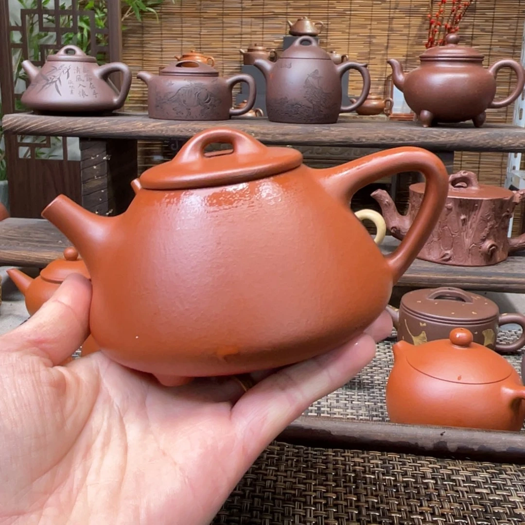 紫砂茶壶宜兴原矿紫砂手工制300全