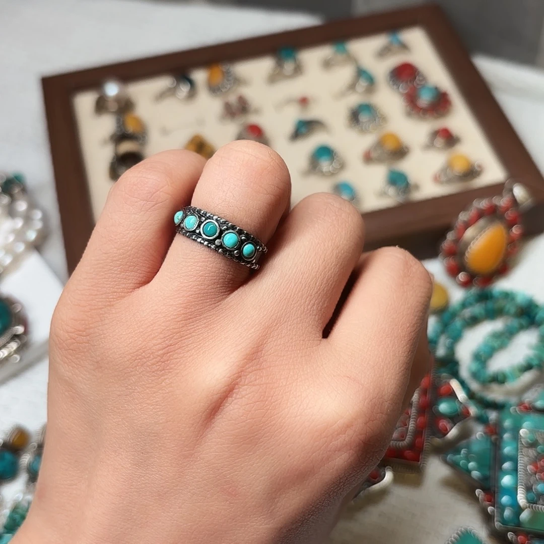 925银松松戒指 通体925银 原价168