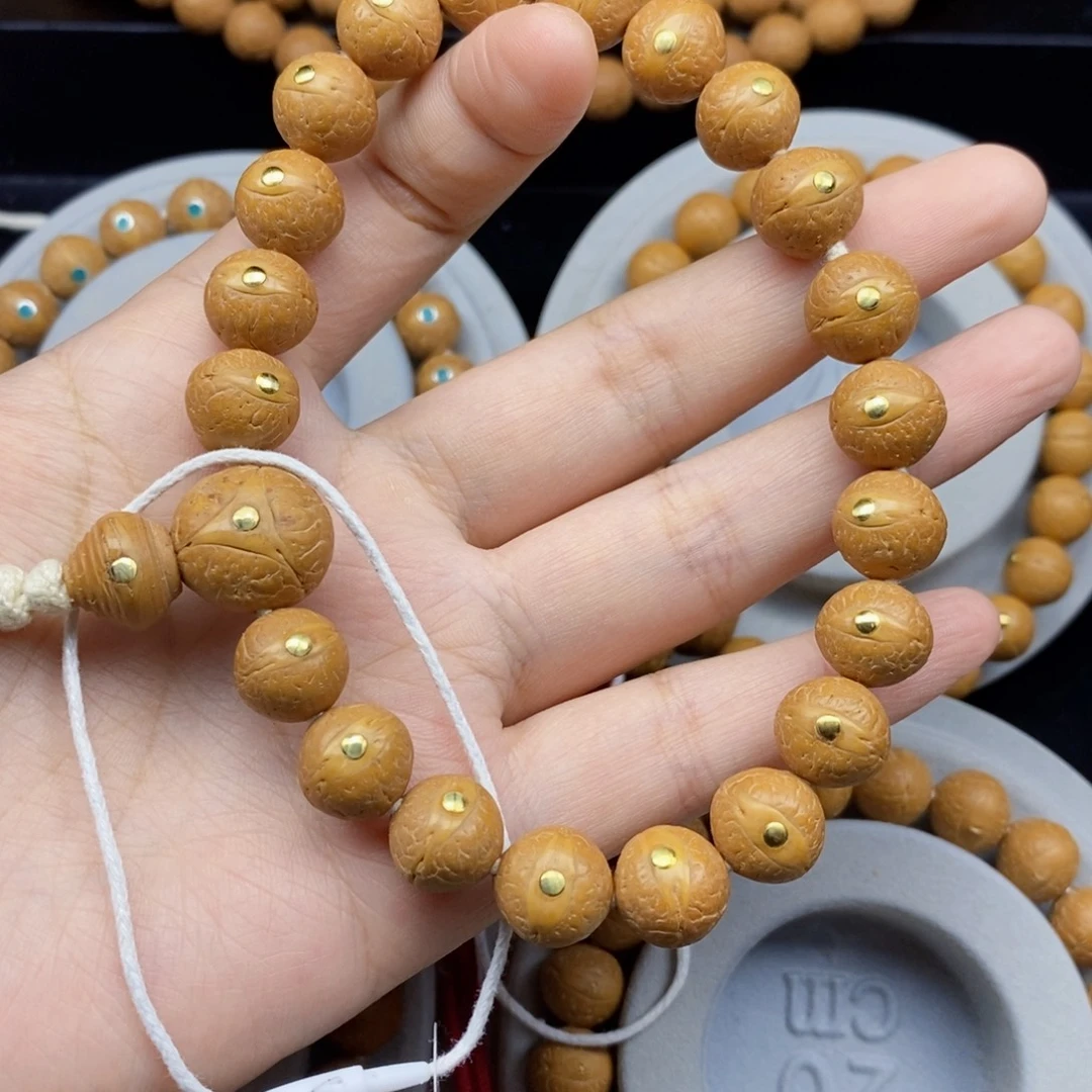R***y凤眼菩提手串12+新籽铜