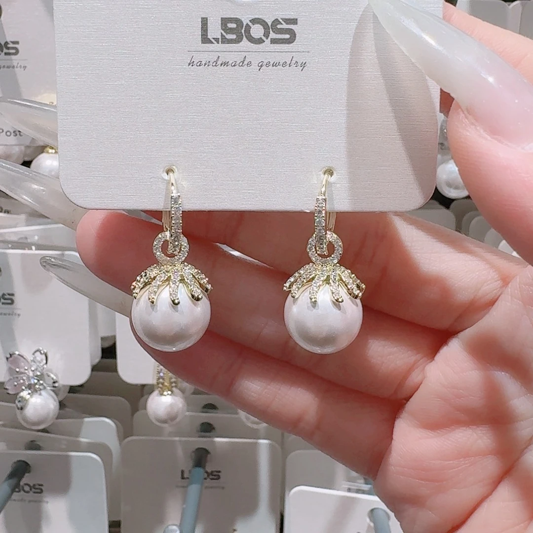 锆石铜合金925银耳环