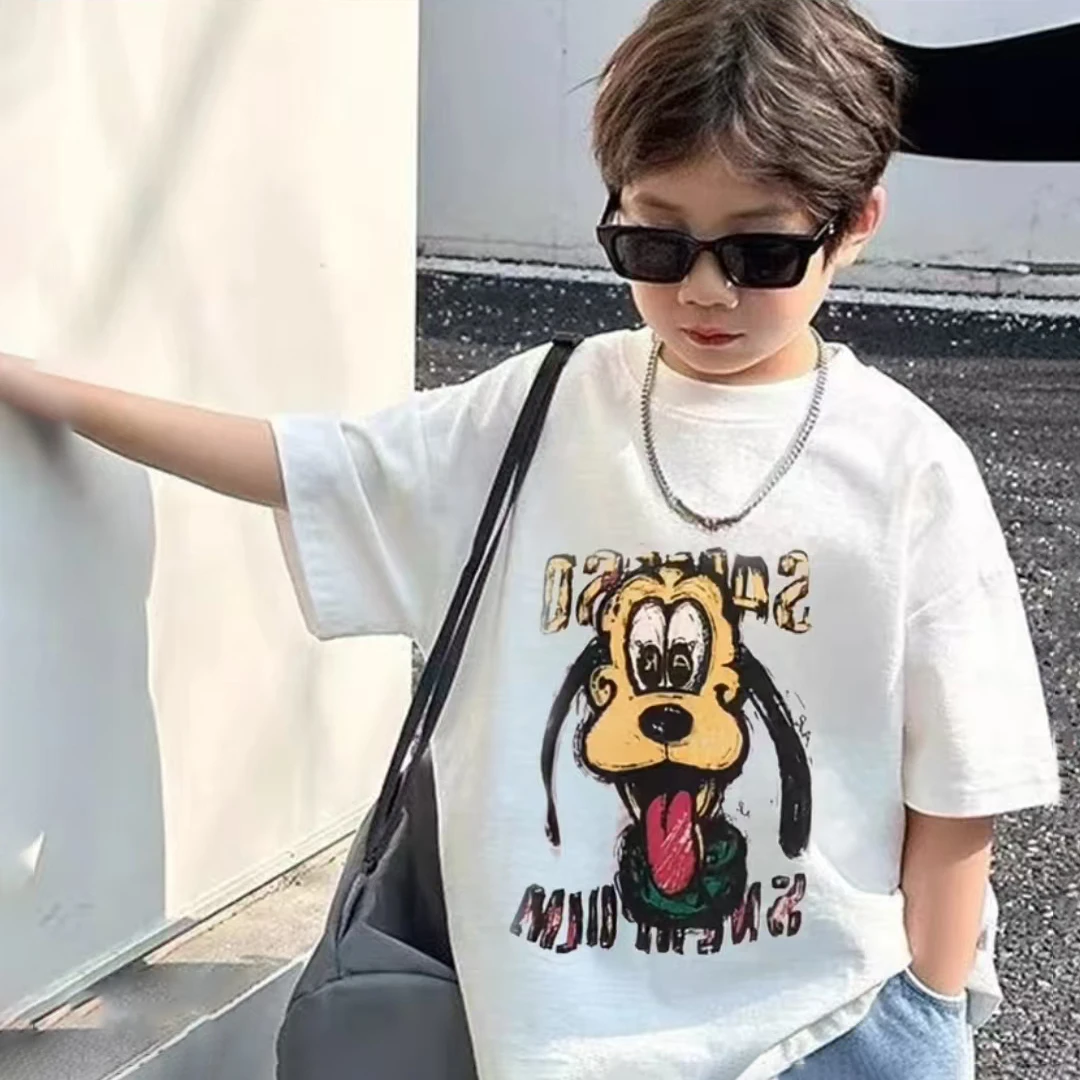 布鲁托亲子系列~儿童短袖上衣中大童男孩夏季纯棉潮t