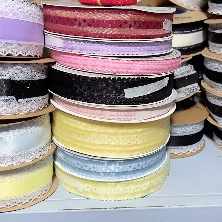 涛***11的波浪边波点纱大红酒红浅黄各5码