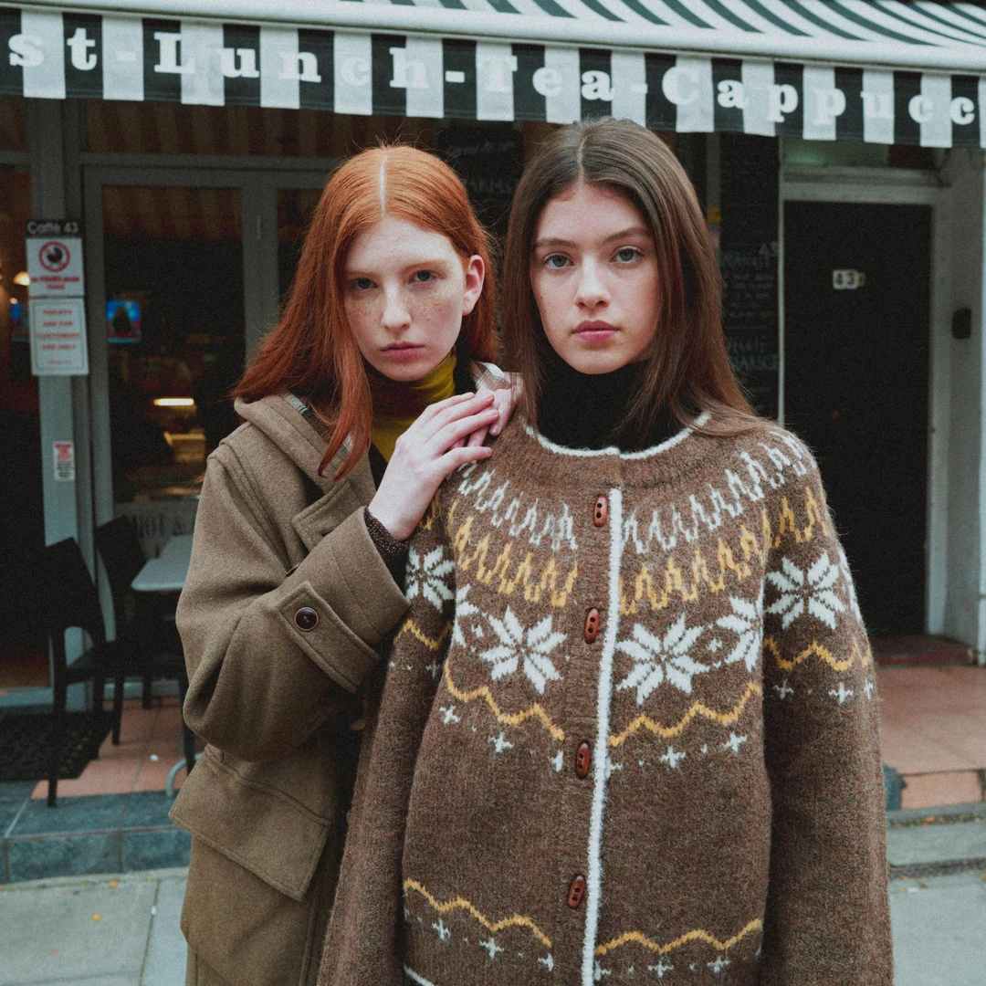 GENERAL IDEA BY BUMSUK费尔岛节日氛围软糯针织毛衣开衫4550