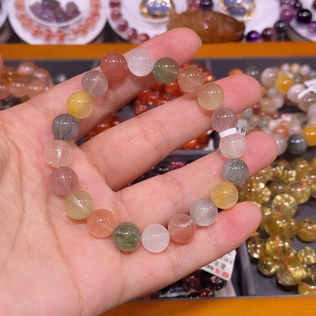 未镶嵌手链水晶兔毛10