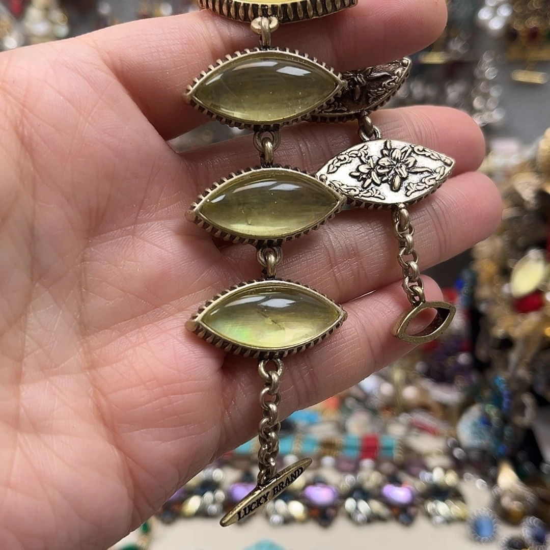 锌合金复古金色手链