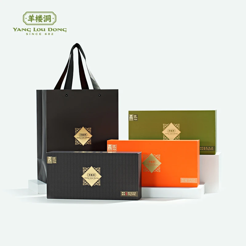 羊楼洞《洞茶丝语·传香》袋泡茶（组合装540g）荷叶茶 青砖米砖袋泡茶
