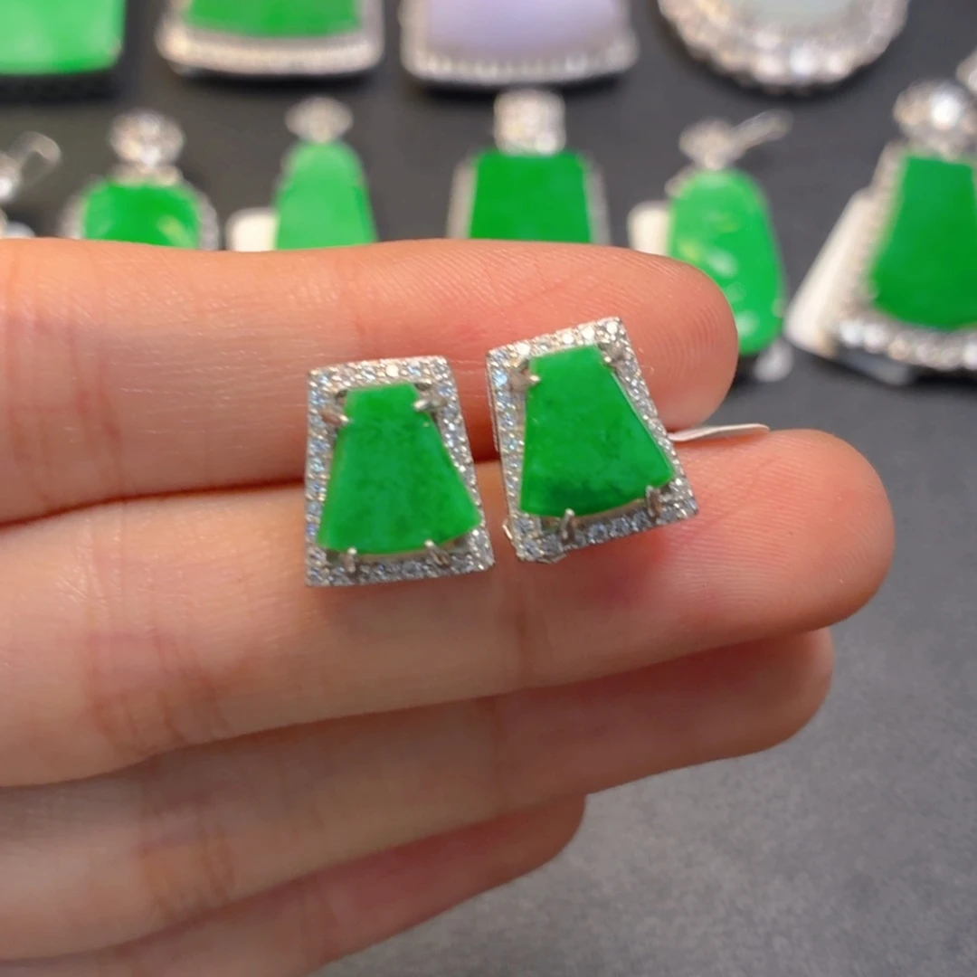 翡翠银S925镶嵌颈饰