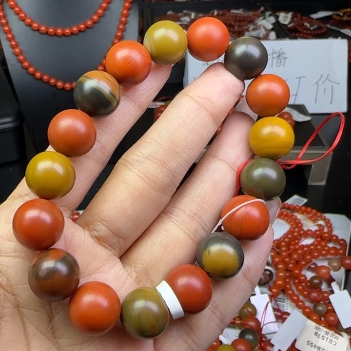 未镶嵌手链南红玛瑙天然包浆13mm