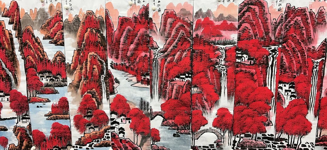 【四季】精品十二条屏装饰画通用链接