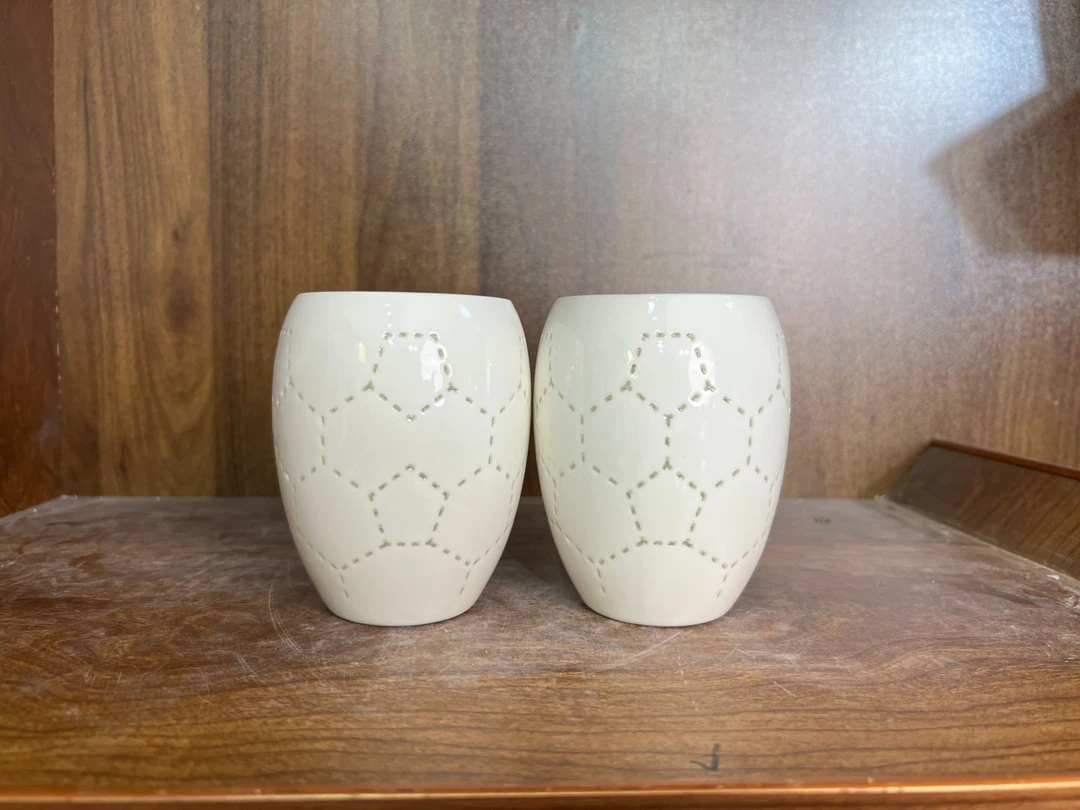 B013景德镇制陶瓷主人杯一对