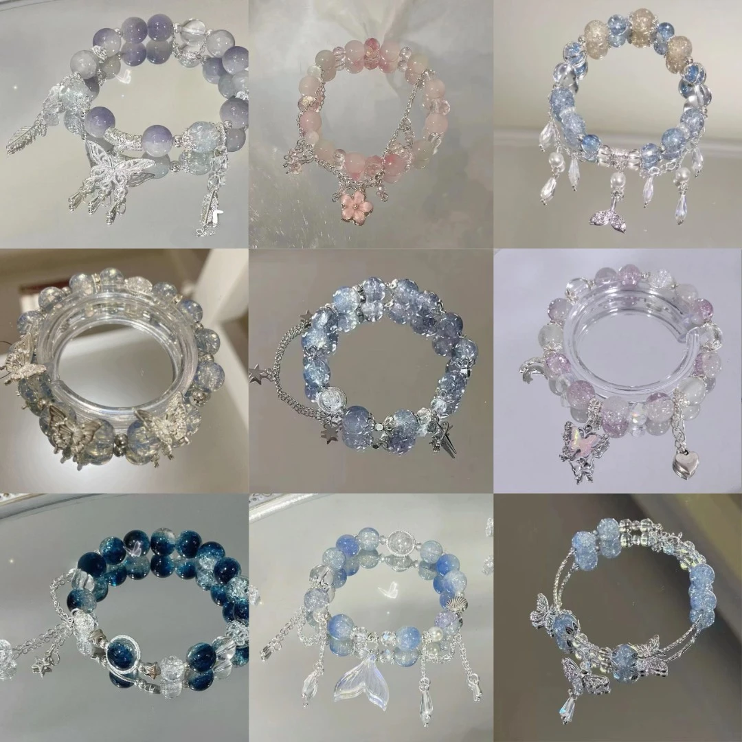 合金琉璃手链 『福利对对碰』清冷时尚精美高级琉璃手链