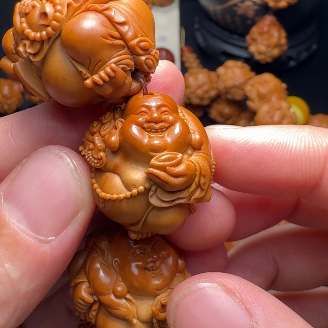 刚***哥橄榄核手串/手链弥勒