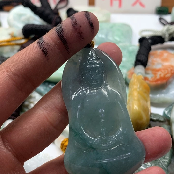 颈饰未镶嵌翡翠保真天然a货翡翠