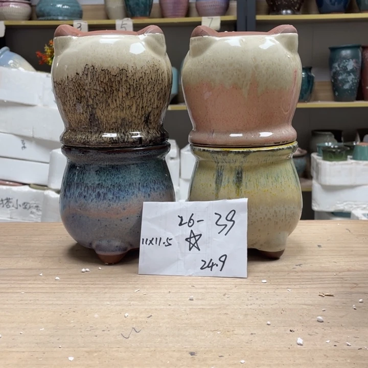 紫砂花盆多肉花盆微瑕39