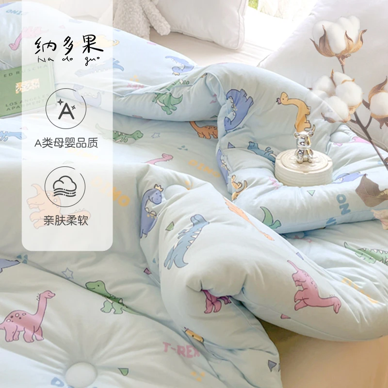 2025新款儿童春秋被蓬松柔软亲肤透气童趣可爱温暖舒适冬被