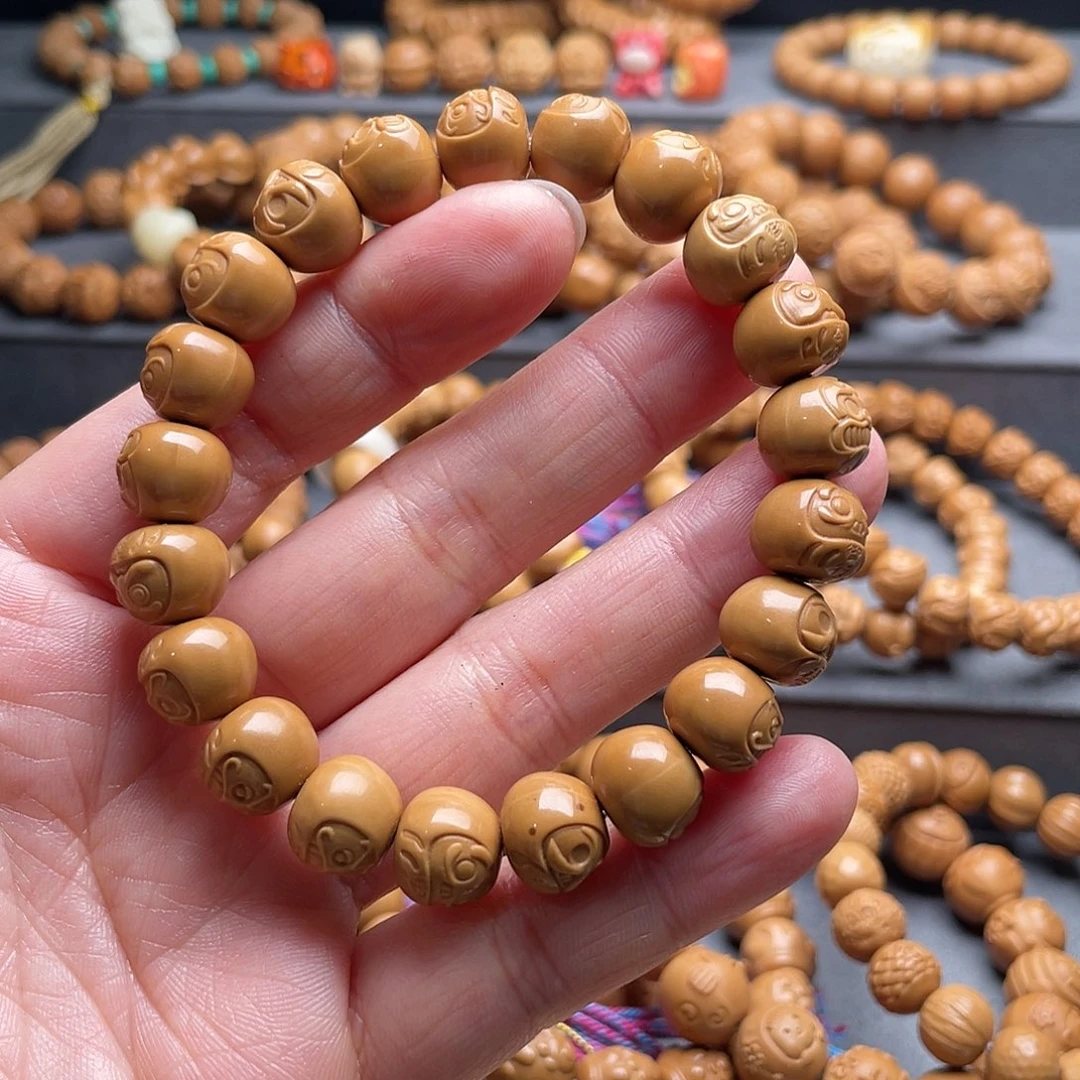 猴头核桃吊坠小*_微瑕小达摩蛋