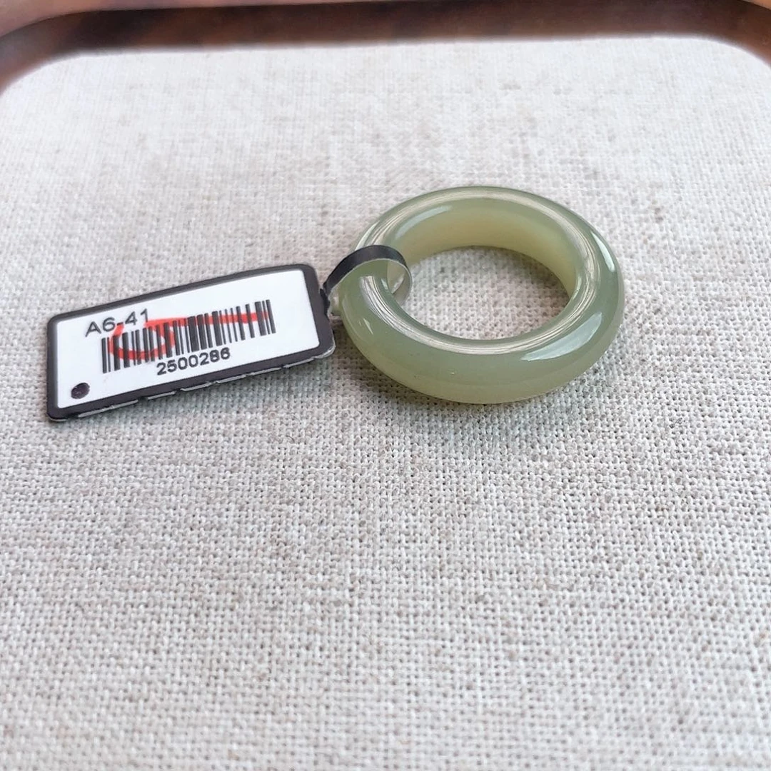 和田玉未镶嵌戒指U69晴水泥鳅背16不退换