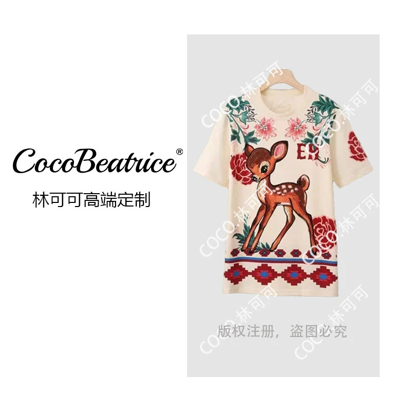 【COCO林可可】波普艺术风设计感新款百搭圆领