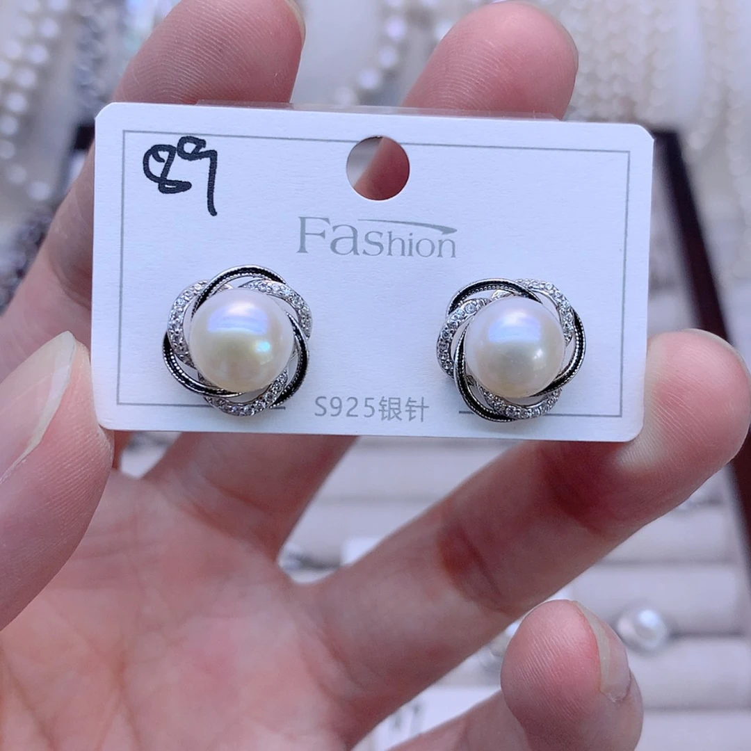 【闪购商品】银S925镶嵌耳饰淡水珍珠