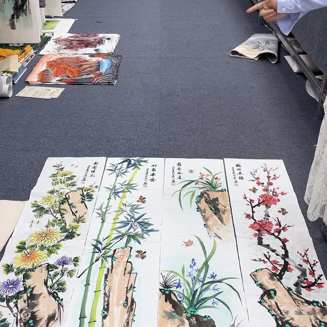 国画作品小姐姐放漏…