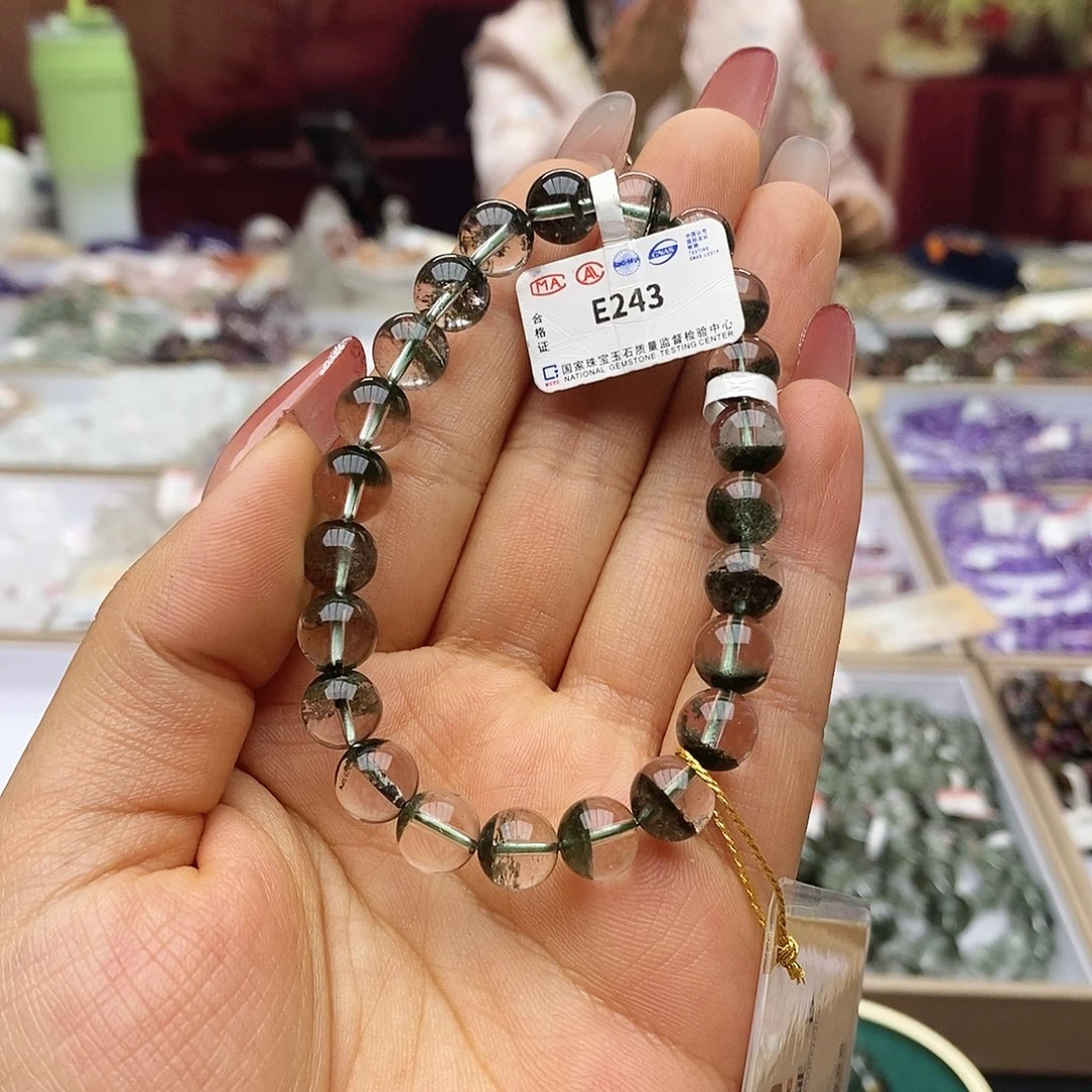 水晶手链未镶嵌H****?E243绿幽灵