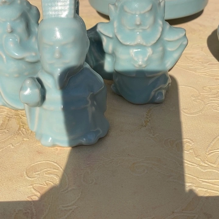 摆件看****。抱朴汝瓷仿古微瑕