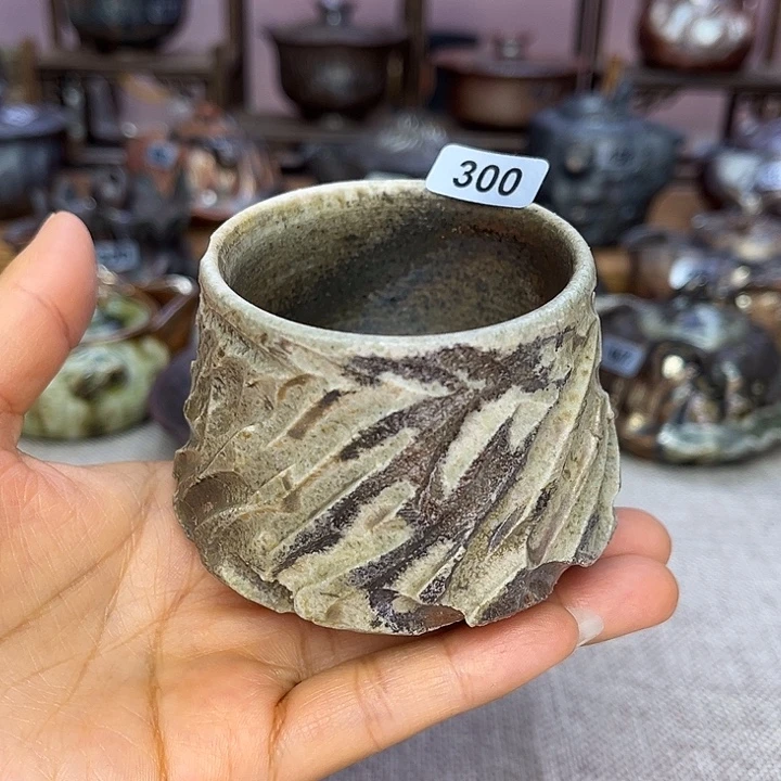 裸柴烧陶瓷手工茶器