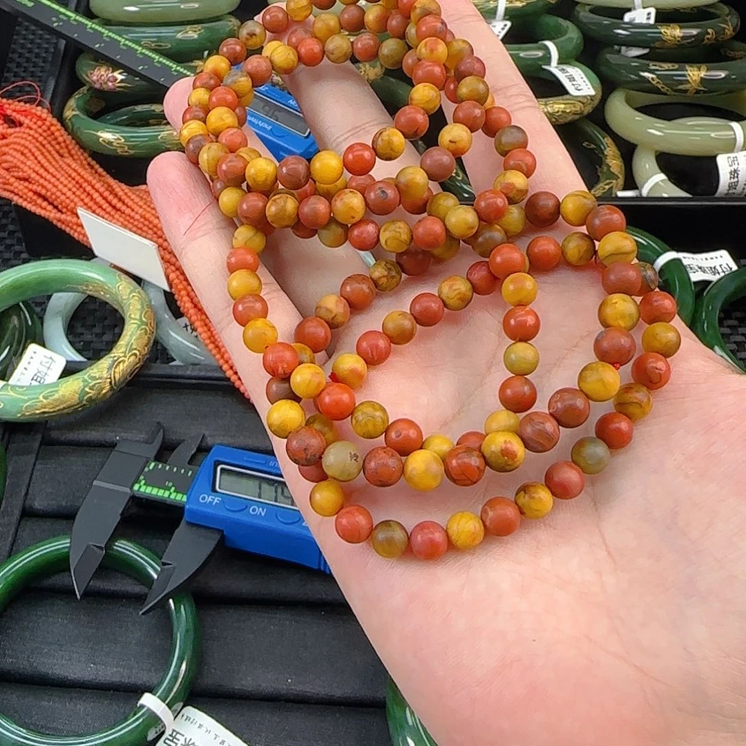 南红玛瑙未镶嵌颈饰包浆6米手串发其一