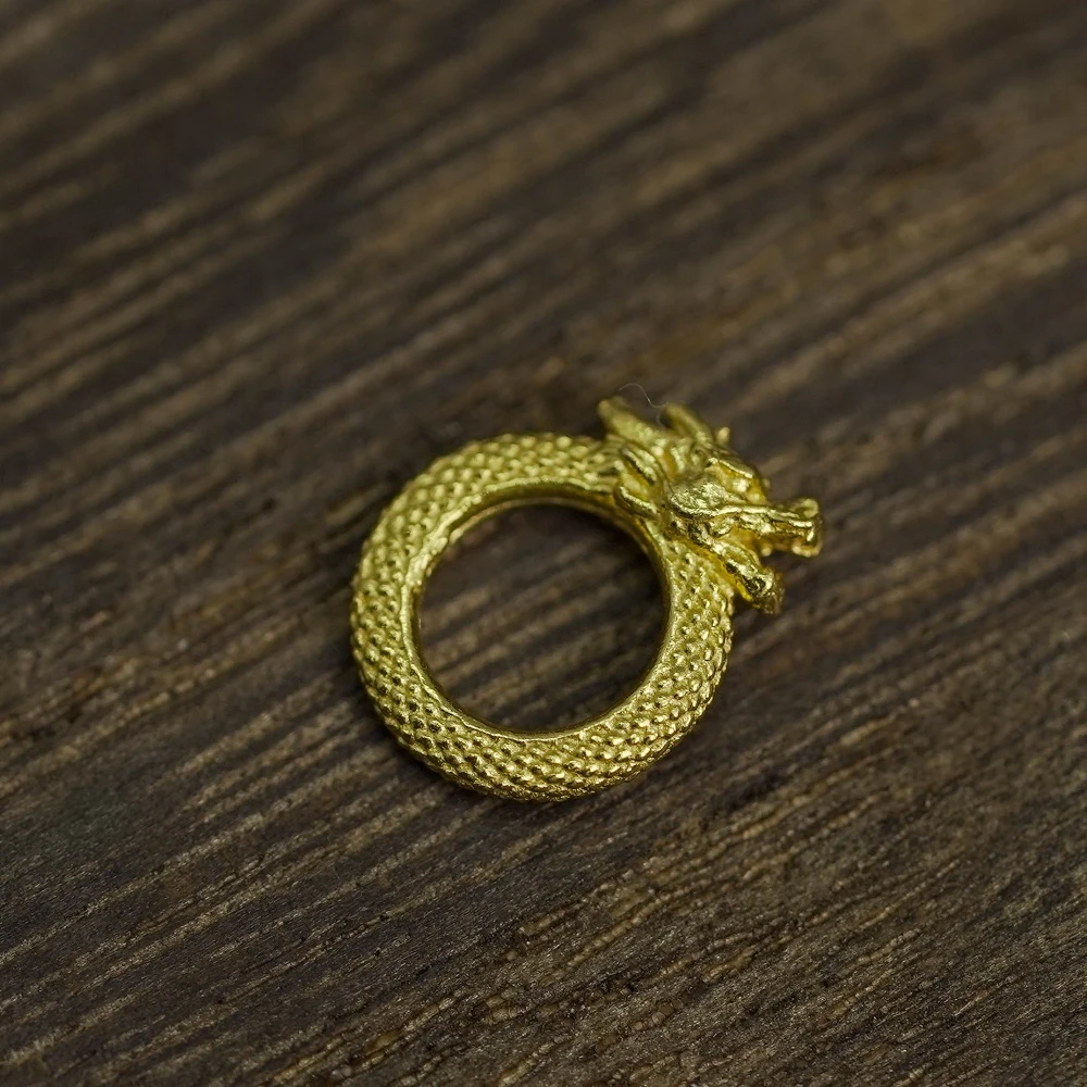 925银银制品 【发1个】银饰DIY配件B圈祥龙圈PJ202