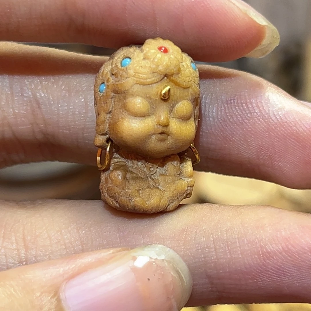 檀香木手串/手链老山檀配饰/绿度母/保 招