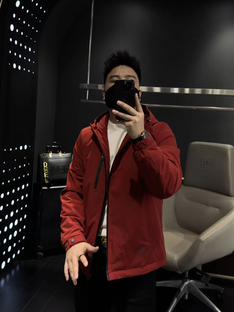 【马哥严选】高级感男装秋冬新款连帽鹅绒羽绒服密封户外冲锋衣外套