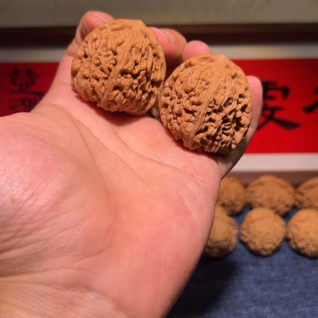 文玩核桃把件42➕几乎全品大肚子南疆石一对