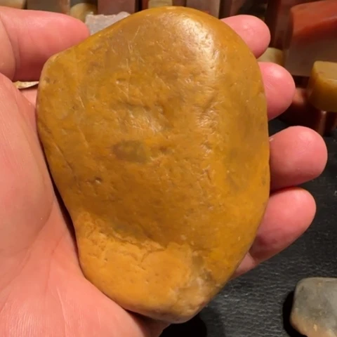 老挝石田黄原石，