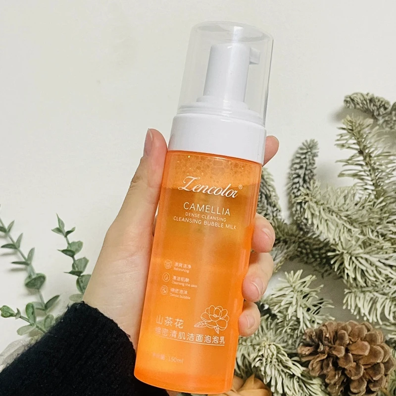 山茶花慕斯泡沫洗面奶150ml深层清洁补水保湿温和控油清肌净颜乳