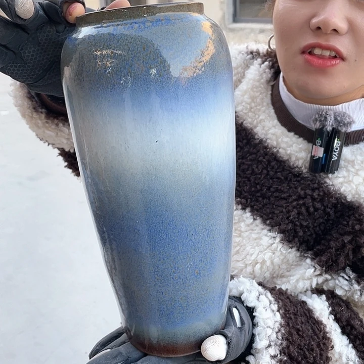 红陶瑕疵口10高31