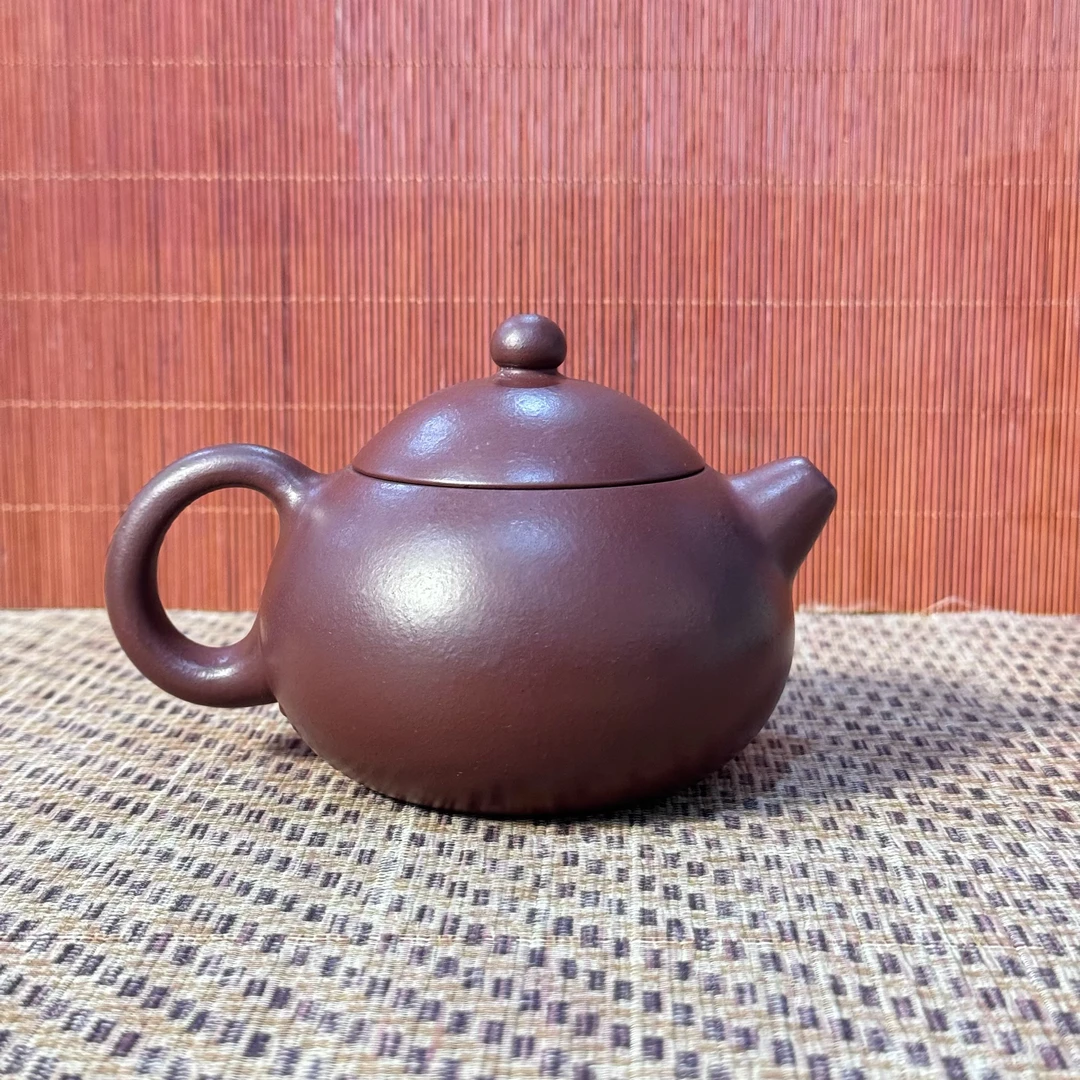 许士群西施壶宜兴原矿石龙血砂泥料全手工紫砂壶220cc
