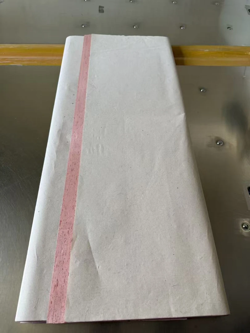 瑶兰轩纯手工桃花银箔檀皮宣宣纸半生熟书法专用