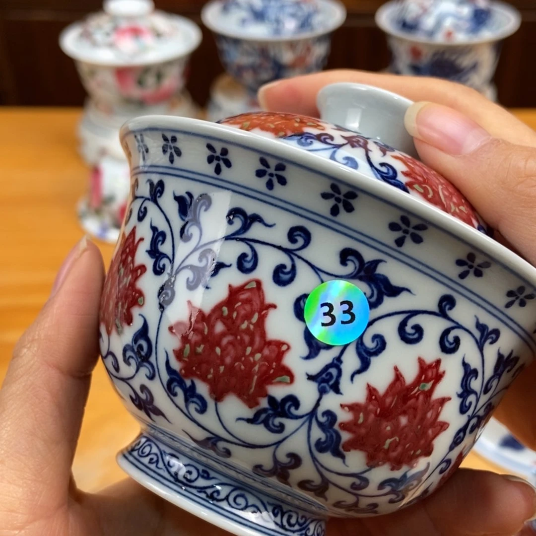 手绘现代茶具非古董