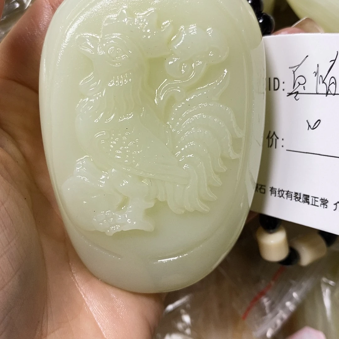 石材真***_古青石手把件