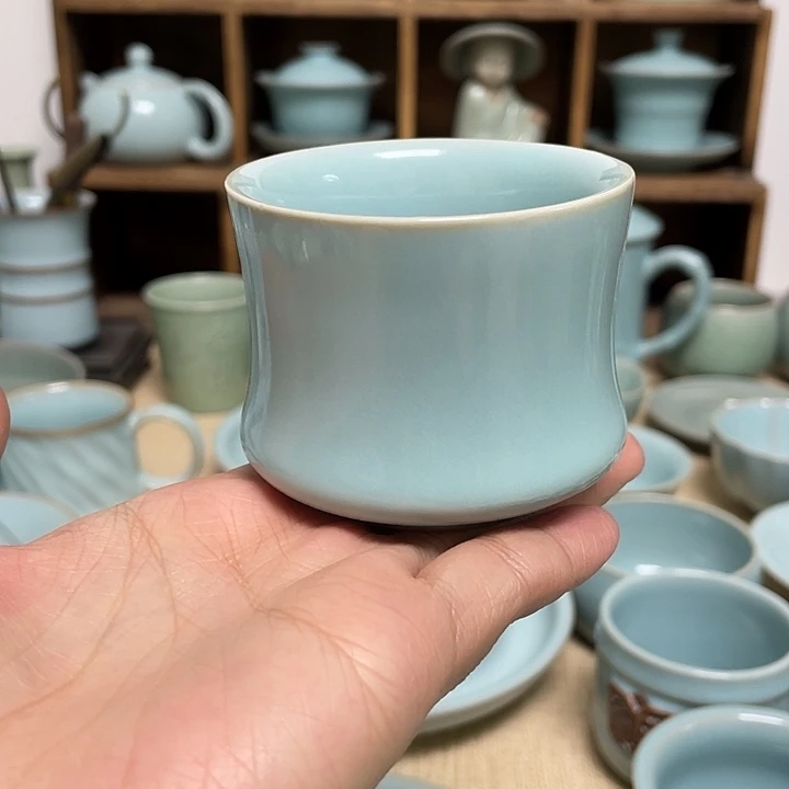 杯子昂****虹赵志强不开片微微瑕敛腰