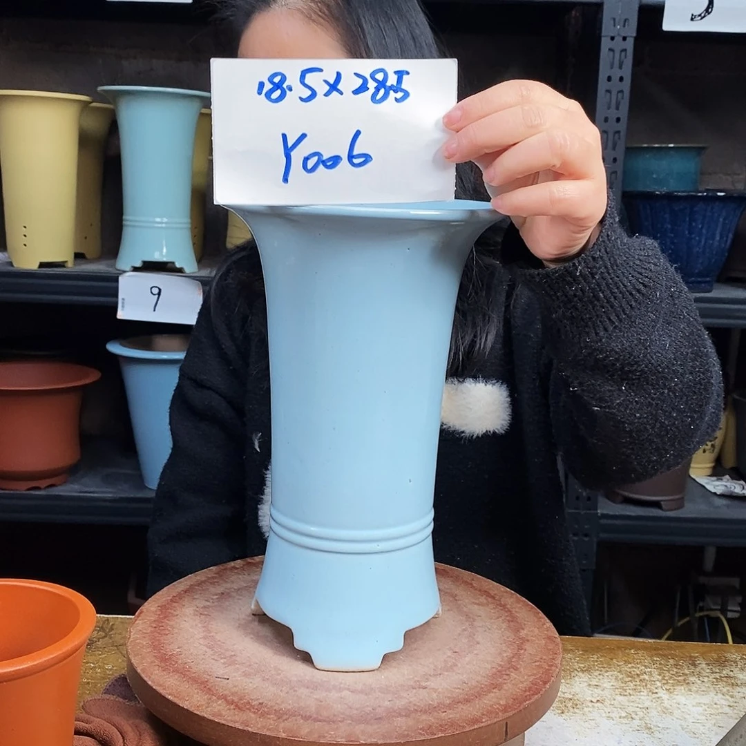 紫砂一只花盆货号Y006