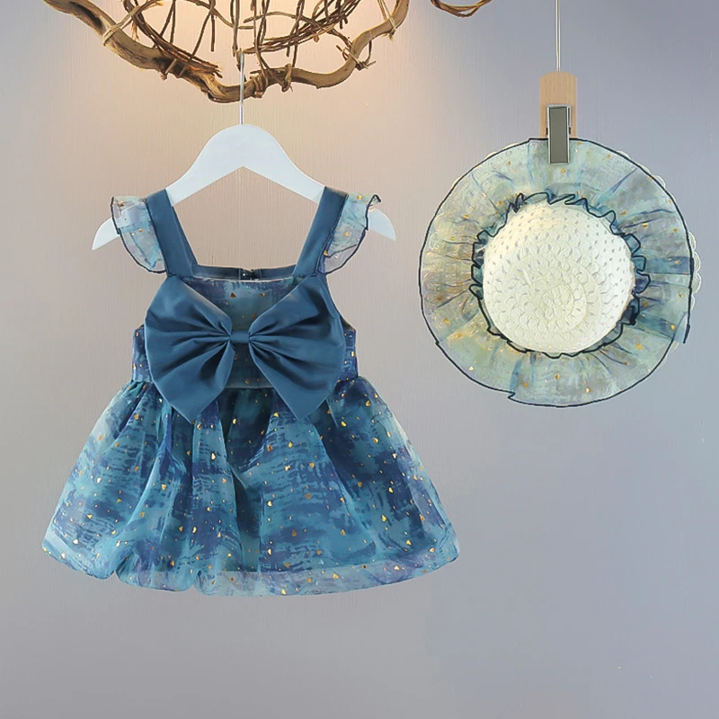 女童公主裙短袖女宝宝网纱连衣裙夏季新款女孩儿童裙子甜美蓬蓬裙