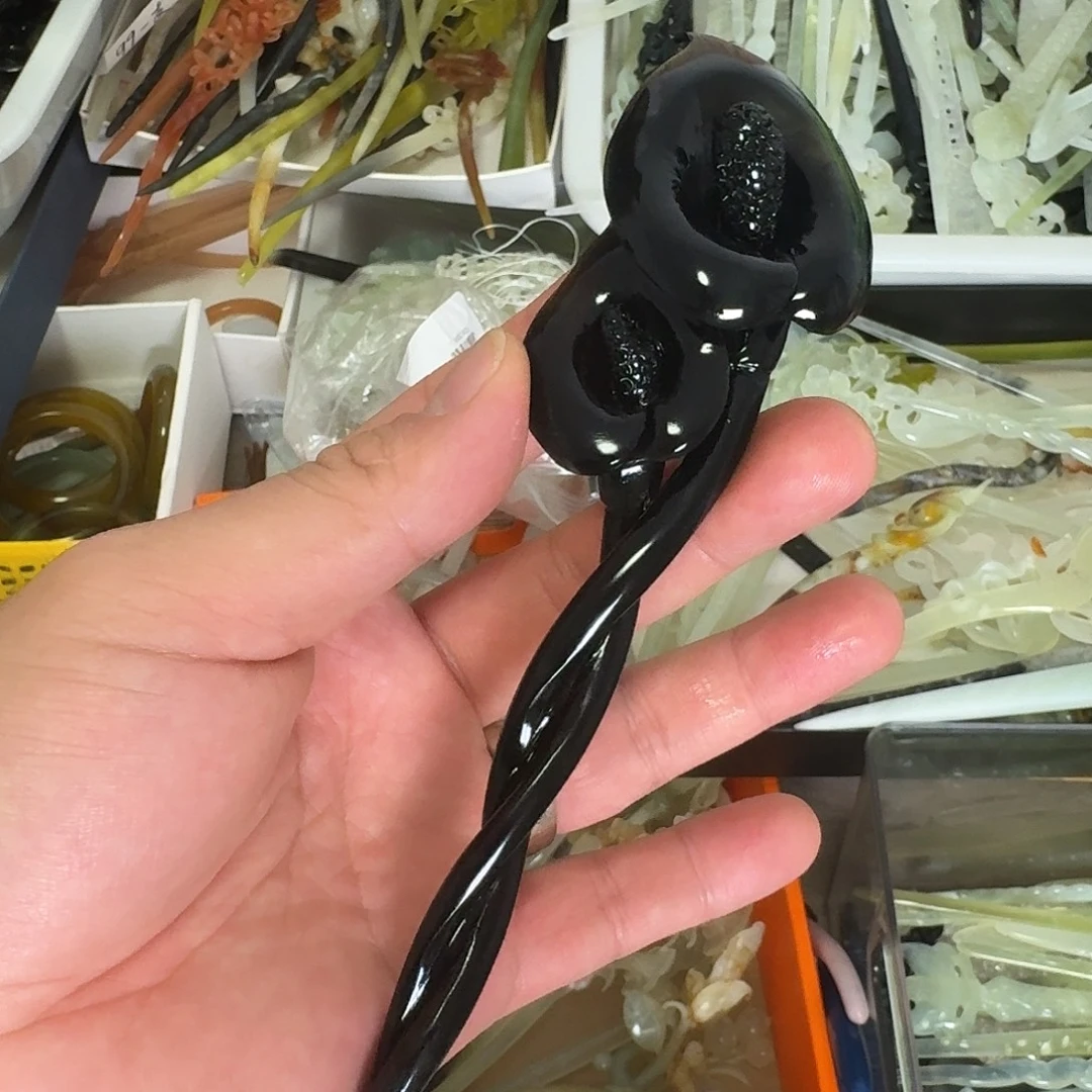 蛇纹石玉未镶嵌发饰
